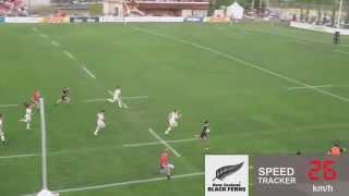 Black Ferns star Honey Hireme epic try tracker v Canada  June 27th 2015 [upl. by Ahsinrats]