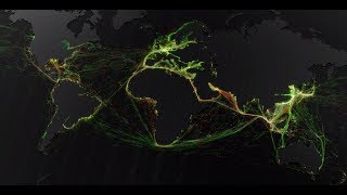 Marine Traffic – A visualisation of global shipping data [upl. by Lertsek]