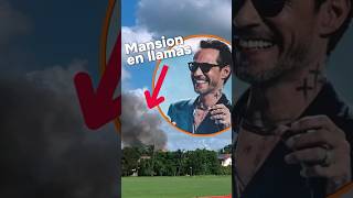 Mansión de Marc Anthony en llamas [upl. by Ardnassac]