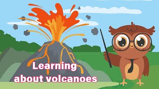 Learn About Volcanoes for Kids  Easy Volcano Explanation for Children [upl. by Jehial804]