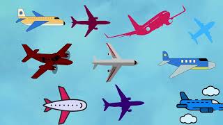 10 Little Aeroplanes  Nursery Rhymes amp Baby Songs  Aeroplane  Airplanes Song [upl. by Siryt]