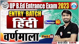 BEd Entrance Exam 2023  हिंदी वर्णमाला  Hindi For BEd  BEd Entrance Exam Demo Classes 03 [upl. by Charisse611]