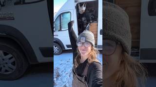 WINTER Van Life ❄️ snow wintervanlife [upl. by Un]