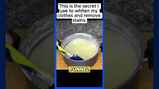 👕✨ The Secret I Use to Whiten My Clothes and Remove Stains 🧼💡 [upl. by Rebm]