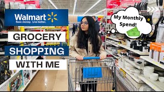 Grocery Shopping with Me Monthly Spend on Grocery Grocery Cost Canada [upl. by Arhas347]