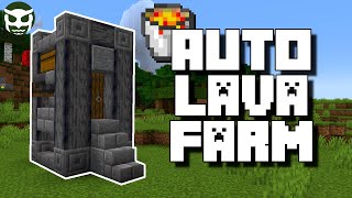 Minecraft 117 Automatic Lava Farm  Easy Tutorial [upl. by Lontson]