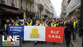 Gilets jaunes Acte 8  Regain de mobilisation dans la capitale  Paris  France 05 janvier 2019 [upl. by Anorahs134]