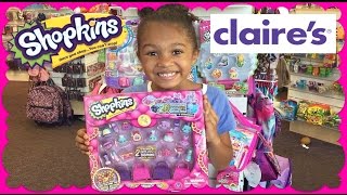 Claires Haul Shopkins Glamour Squad Exclusive Limited Edition [upl. by Ettenej]