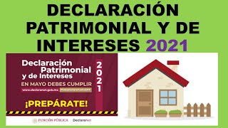 Soy Docente DECLARACIÓN PATRIMONIAL 2021 CDMX [upl. by Tolley]