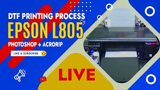 DTF Printing  ECO DTF Epson L805 A4 size printing October 27 2021 [upl. by Dunc]