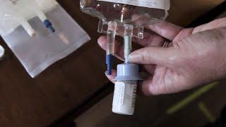 How To Administer IV Medication Using Gravity Infusion  Sutter Infusion Pharmacy Services [upl. by Mcferren]