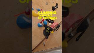 Climbing in front of crowds bouldergym climbingnation rockclimbing climbing [upl. by Branca]