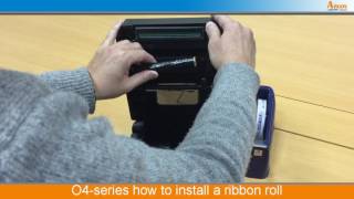 O4  O4 Pro Series How to install ribbon roll [upl. by Yetak241]