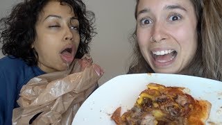 PIZZA CHALLENGE w Liza Koshy [upl. by Suravat]