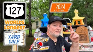 Highway 127 Worlds Longest Yard Sale 2024 Tennessee Walk Around and Cool Finds with Lucks Garage [upl. by Euridice]