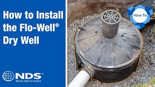 How to Install NDS FloWell Dry Well Drainage System  NDS Yard Drainage Systems [upl. by Immij]