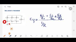 millmans theoremlec 1millmans theorem problems with solutions  millmans theorem explanation [upl. by Ramses898]