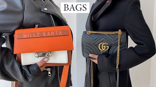 9 БАЗОВЫХ СУМОК В МОЕЙ КОЛЛЕКЦИИ  Michael Kors Gucci Furla Calvin Klein Guess [upl. by Dieter]