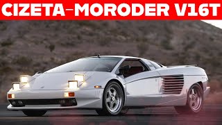 1991 CizetaMoroder V16T The Forgotten Hypercar [upl. by Etnovaj]