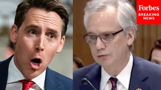 Dont Play That Game With Me Josh Hawley Snaps At Biden Official [upl. by Torrence]