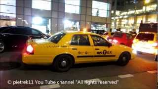 NYPD responding taxi yellow cab undercover New York police car night amp lights © [upl. by Birdie515]