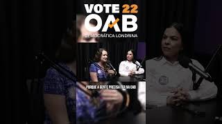 Falta acolhimento e estrutura na OAB Queremos mudar isso vote22 oabdemocraticalondrina [upl. by Novrej]