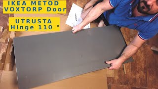 How To Assemble Fast Kitchen IKEA METOD Door and UTRUSTA Hinge 110 ° VOXTORP example Step by Step [upl. by Nosemyaj]