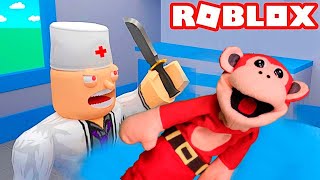 El Mono Juega ESCAPE DEL DENTISTA MALVADO  MONO SÍLABO  ROBLOX GAMEPLAY [upl. by Farrish]