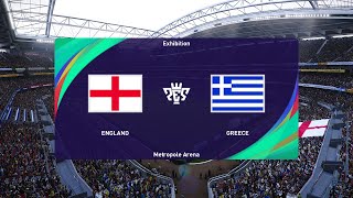 England vs Greece 10102024 UEFA Nations League PES 2021 [upl. by Ashlin]