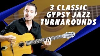 3 Classic Gypsy Jazz Turnarounds You Need To Know  Gypsy Jazz Guitar Secrets [upl. by Arehs]