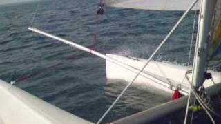 nacra 50 catamaran sailing in perea [upl. by Atnad]