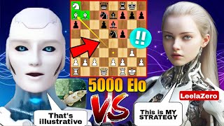 LEELAZERO Shows 5000 ELO Performance Against Stockfish 16 With Knight Sacrifice  Chess com  AI [upl. by Madid]