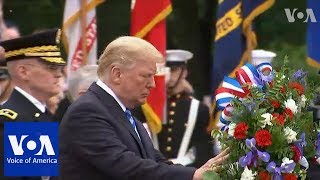 Trump honors fallen soldiers on sacred soil [upl. by Levitus]