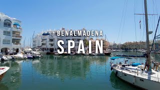 4K Benalmadena Spain  Promenade and Beach Walk  Costa del Sol 2022 [upl. by Ydnyc]