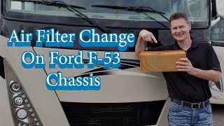 How To Change The Air Filter On Your F53 Class A Motorhome [upl. by Dey]