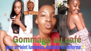 Gommage au café Visage et Corps contre les boutons points noirs  tâches illuminé le teint ✨ [upl. by Enimaj]