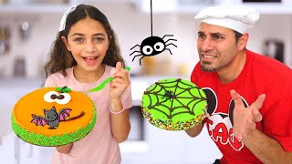 Serunya Tantangan Kue Halloween dengan Heidi dan Ayah 🦇 [upl. by Kulseth]