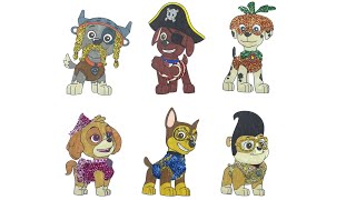 PAW Patrol Halloween Zuma Marshall Skye Rocky Chase Rubble Coloring Book Page Colorama [upl. by Zhang]