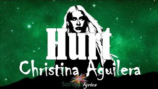 Christina Aguilera  Hurt Lyrics Video🎵🎵 [upl. by Nossaj]