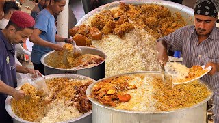 Famous AlRehman Biryani  People are Crazy for CHICKEN BIRYANI Roadside Street Food Masala Biryani [upl. by Nnorahs682]