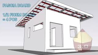 SHED ROOF  DESIGN AND ESTIMATE in TUBULAR RAFTER I 50m x 50m [upl. by Eoin]