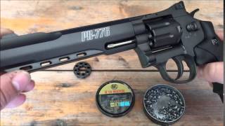 Gamo PR776 Revolver Review  Test Co2 45mm Diabolo  IWA 2015 Neuheit [upl. by Ettennyl304]