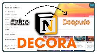 Como decorar tu NOTION y dejarlo Bonito ✨ Tutorial AESTHETIC Español  🎁 Plantilla 2024 [upl. by Lombard]