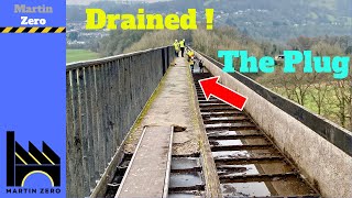 Drained  The Pontcysyllte aqueduct A ten year event [upl. by Dahaf]