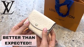 Louis Vuitton  ROSALIE Coin Purse  The hunt for the BEST card case SLG  The Fashion Try On [upl. by Elberfeld]