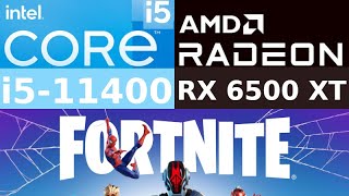 AMD Radeon RX 6500 XT  Intel Core i511400  Fortnite FPS Test i511400F Performance Mode [upl. by Ramsey807]