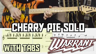 CHERRY PIE SOLO  WARRANT WITH TABS [upl. by Carmena]