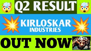 Kirloskar Industries Q2 Results 2025  Kirloskar Industries Results Today  Kirloskar Industries [upl. by Ecirtnuahs]