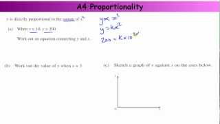 GCSE  Core Skills A4  Direct and Inverse Proportion [upl. by Jaye425]