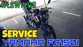 260 CARA SERVICE YAMAHA FZ150I LSWvlog [upl. by Eal]